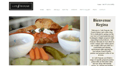 Desktop Screenshot of cafefrancaisregina.com