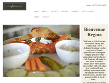 Tablet Screenshot of cafefrancaisregina.com